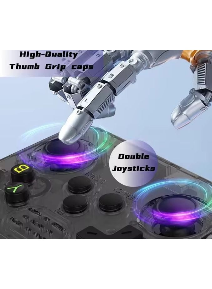 جهاز ألعاب محمول كلاسيكي R36HD (سعة 128 جيجابايت، أكثر من 20000 لعبة) - شاشة IPS عالية الدقة 3.5 بوصة، محاكي محمول لأجهزة PSP وPS1 وN64 | جهاز ألعاب أسود - هدية - Image 5